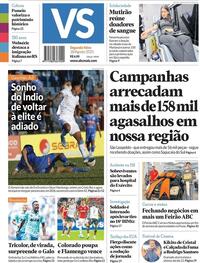 Capa do jornal Jornal VS 18/08/2025