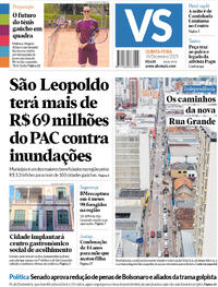 Capa do jornal Jornal VS 18/12/2025