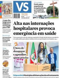 Capa do jornal Jornal VS 20/05/2025
