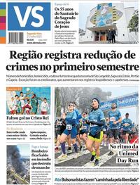 Capa do jornal Jornal VS 21/07/2025