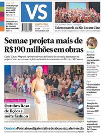 Capa do jornal Jornal VS 22/10/2025