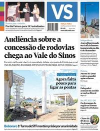 Capa do jornal Jornal VS 25/11/2025