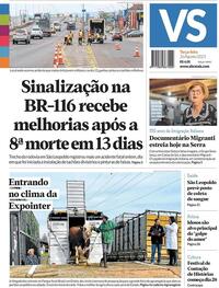 Capa do jornal Jornal VS 26/08/2025