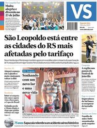 Capa do jornal Jornal VS 28/07/2025
