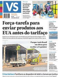 Capa do jornal Jornal VS 30/07/2025