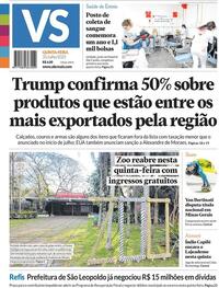Capa do jornal Jornal VS 31/07/2025