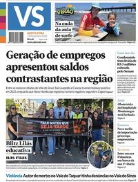 Capa do jornal Jornal VS 12/02/2026