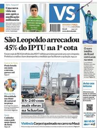 Capa do jornal Jornal VS 16/02/2026