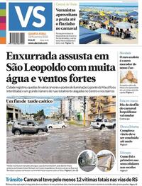 Capa do jornal Jornal VS 18/02/2026