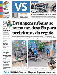 Capa do jornal Jornal VS 19/02/2026