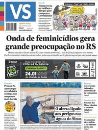 Capa do jornal Jornal VS 22/01/2026