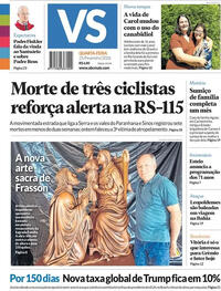 Capa do jornal Jornal VS 25/02/2026