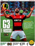 Capa do jornal Lance - Rio de Janeiro 28/11/2016
