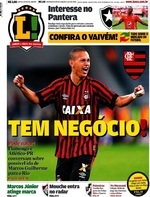 Capa do jornal Lance - Rio de Janeiro 28/12/2016