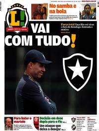 Capa do jornal Lance - Rio de Janeiro 01/03/2017