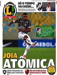 Capa do jornal Lance - Rio de Janeiro 01/07/2017