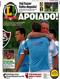 Capa do jornal Lance - Rio de Janeiro 01/08/2017