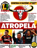 Capa do jornal Lance - Rio de Janeiro 02/01/2017