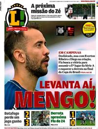 Capa do jornal Lance - Rio de Janeiro 02/10/2017
