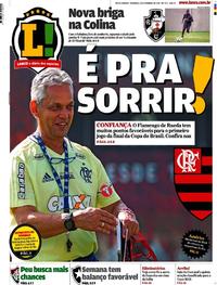 Capa do jornal Lance - Rio de Janeiro 03/09/2017