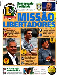 Capa do jornal Lance - Rio de Janeiro 03/12/2017