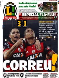 Capa do jornal Lance - Rio de Janeiro 04/05/2017