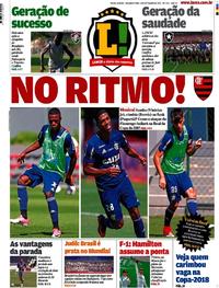 Capa do jornal Lance - Rio de Janeiro 04/09/2017