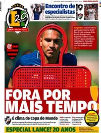 Capa do jornal Lance - Rio de Janeiro 04/11/2017