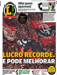 Capa do jornal Lance - Rio de Janeiro 07/04/2017