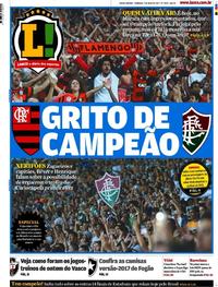 Capa do jornal Lance - Rio de Janeiro 07/05/2017