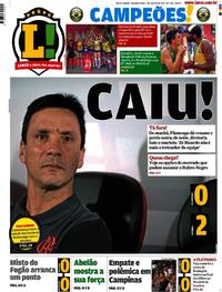 Capa do jornal Lance - Rio de Janeiro 07/08/2017