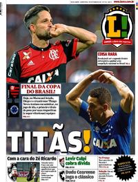 Capa do jornal Lance - Rio de Janeiro 07/09/2017