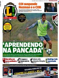 Capa do jornal Lance - Rio de Janeiro 07/10/2017