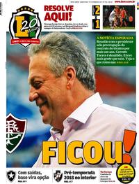 Capa do jornal Lance - Rio de Janeiro 07/12/2017