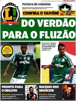 Capa do jornal Lance - Rio de Janeiro 08/01/2017