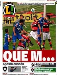 Capa do jornal Lance - Rio de Janeiro 08/09/2017