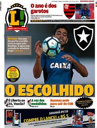 Capa do jornal Lance - Rio de Janeiro 08/10/2017