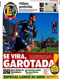 Capa do jornal Lance - Rio de Janeiro 08/11/2017