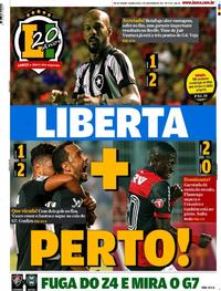Capa do jornal Lance - Rio de Janeiro 09/11/2017