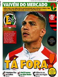 Capa do jornal Lance - Rio de Janeiro 09/12/2017