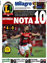Capa do jornal Lance - Rio de Janeiro 10/03/2017