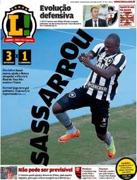 Capa do jornal Lance - Rio de Janeiro 10/04/2017
