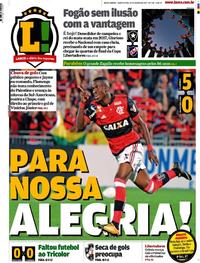 Capa do jornal Lance - Rio de Janeiro 10/08/2017