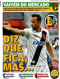 Capa do jornal Lance - Rio de Janeiro 10/12/2017
