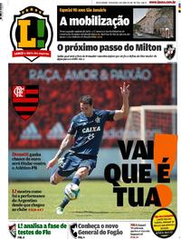 Capa do jornal Lance - Rio de Janeiro 11/04/2017