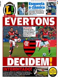Capa do jornal Lance - Rio de Janeiro 11/07/2017