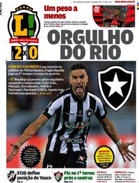 Capa do jornal Lance - Rio de Janeiro 11/08/2017