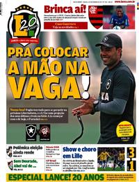 Capa do jornal Lance - Rio de Janeiro 11/11/2017