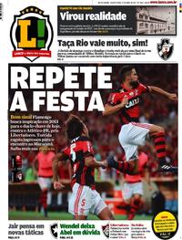 Capa do jornal Lance - Rio de Janeiro 12/04/2017