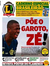 Capa do jornal Lance - Rio de Janeiro 12/05/2017